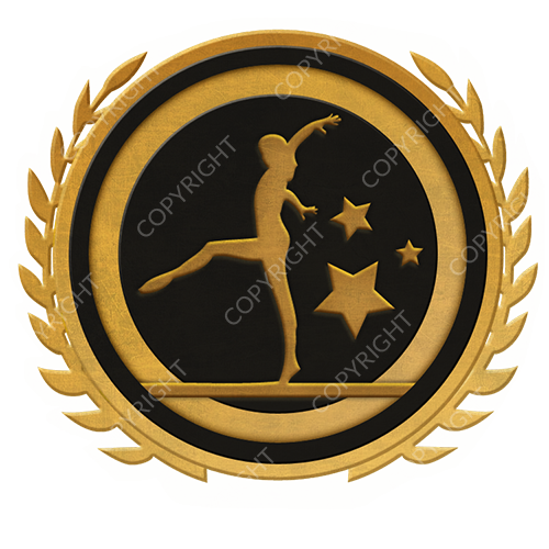 Emblem_Gold_Black_gymnastics