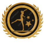 Emblem_Gold_Black_gymnastics