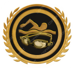 Emblem_Gold_Black_swimming
