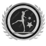 Emblem_Silver_Black_gymnastics